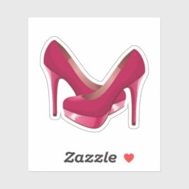 Pegatina Stilettos de tacón alto rosado
