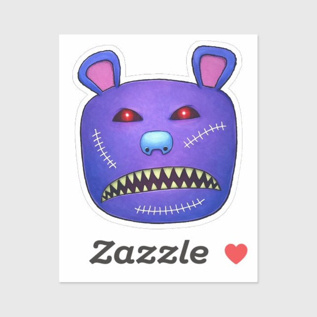 Pegatina Stitched Nightmare Bear (Hoja)