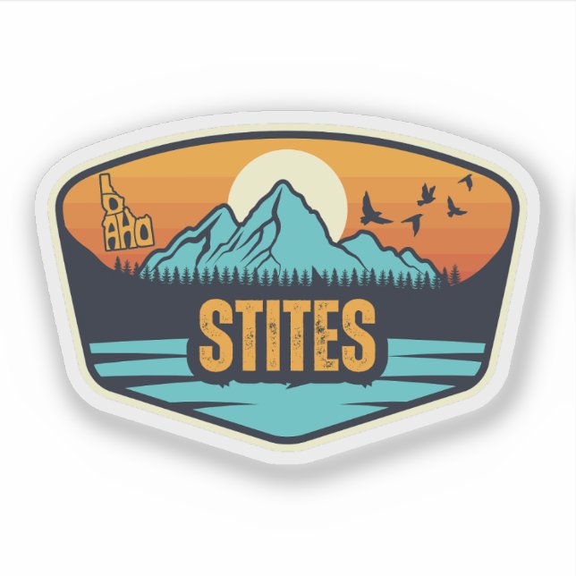 Pegatina Stites, Idaho (Anverso)