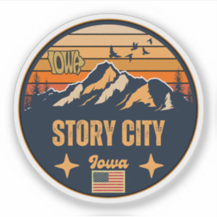 Pegatina Story City, Iowa