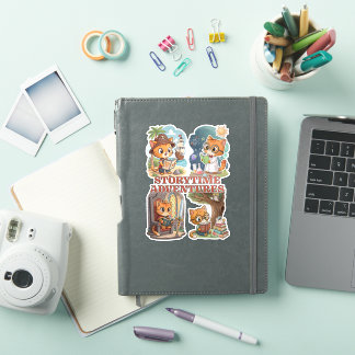 Pegatina Storytime Adventures – A Journey Through Books