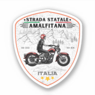 Pegatina Strada statale 163 Amalfitana apls italianos