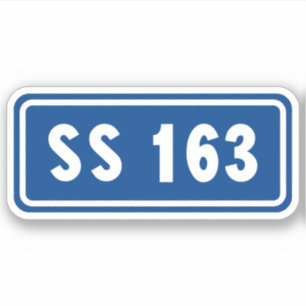 Pegatina Strada statale 163 Amalfitana apls italianos