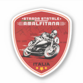 Pegatina Strada statale 163 Amalfitana Italia aplaude regal