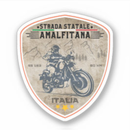 Pegatina Strada statale 163 Amalfitana Italia apls