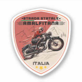 Pegatina Strada statale 163 Amalfitana Italia apls