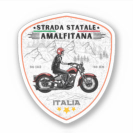 Pegatina Strada statale 163 Amalfitana Italia apls