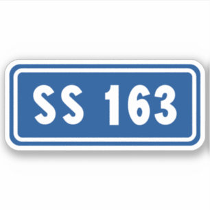 Pegatina Strada statale 163 Amalfitana Italia apls