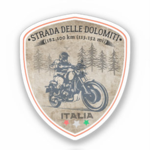 Pegatina Strada statale 48 delle Dolomiti