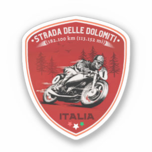 Pegatina Strada statale 48 delle Dolomiti