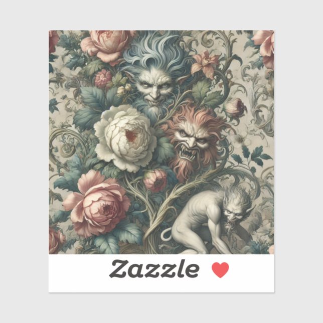 Pegatina Strangers in the Park at Night – Gothic Victorian (Hoja)