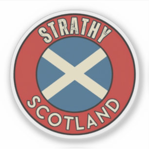 Pegatina Strathy, Escocia