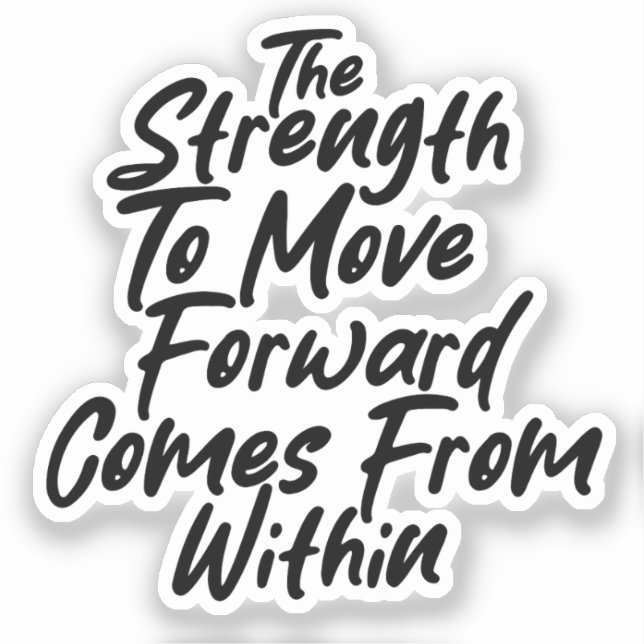 Pegatina Strength From Within Mindset (Anverso)