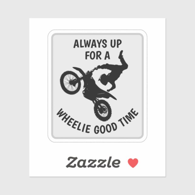 Pegatina Stunt Bike (Hoja)