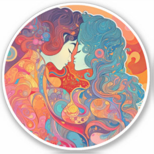 Pegatina Su amor, su camino