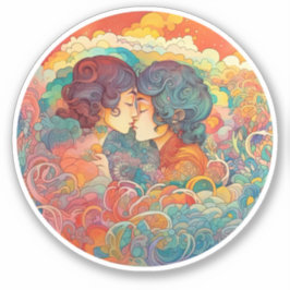 Pegatina Su amor, su camino