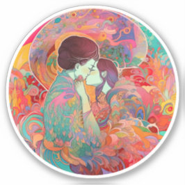 Pegatina Su amor, su camino