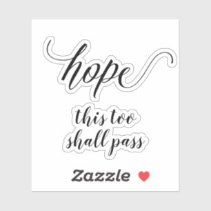 Pegatina Su caligrafía de script de Personalizado de texto