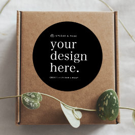 Pegatina Su Carga De Diseño Ronda 3"