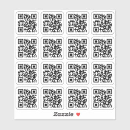 Pegatina Su código QR cuadrado esquinas redondeadas Pegatin