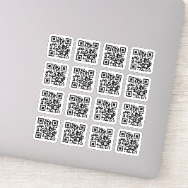Pegatina Su código QR cuadrado esquinas redondeadas Pegatin