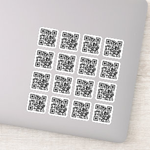 Pegatina Su código QR cuadrado esquinas redondeadas Pegatin