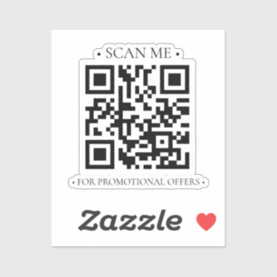 Pegatina Su código QR de empresa