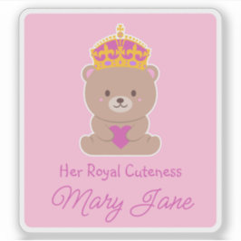 Pegatina Su cordura real | Bebé divertido y personalizado