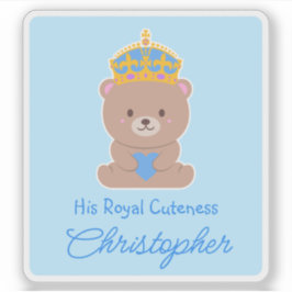 Pegatina Su cordura real | Bebé divertido y personalizado