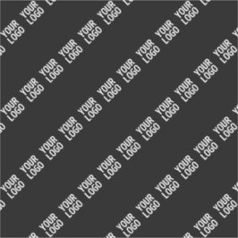 Pegatina Su logotipo, diseño o imagen en diagonal