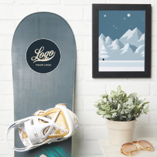 Pegatina Su logotipo en Blue Circle Snowboard Business Viny
