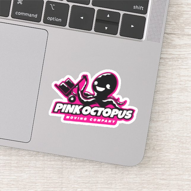 Pegatina Su logotipo impermeable (Detalle)