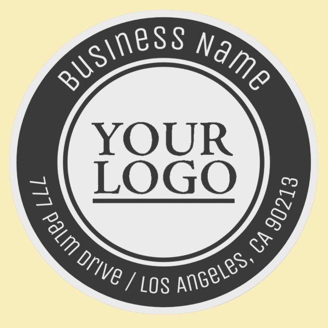 Pegatina Su logotipo, nombre comercial, dirección o cualqui (Subido por el creador)