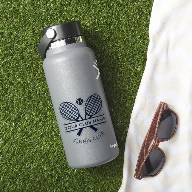 Pegatina Su nombre de socio de club de tenis (HydroFlask Insitu)