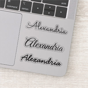 Pegatina Su nombre Versiones manuscritas manuscritas manusc