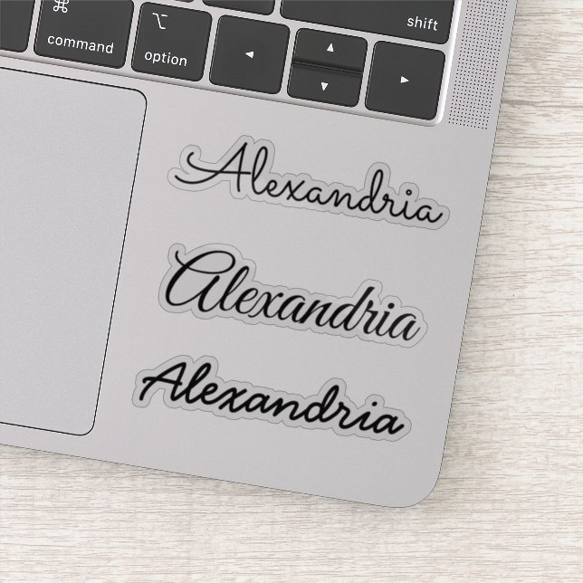 Pegatina Su nombre Versiones manuscritas manuscritas manusc (Detalle)