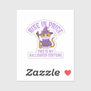 Pegatina ¡Sube en precio, este es mi disfraz de Halloween!