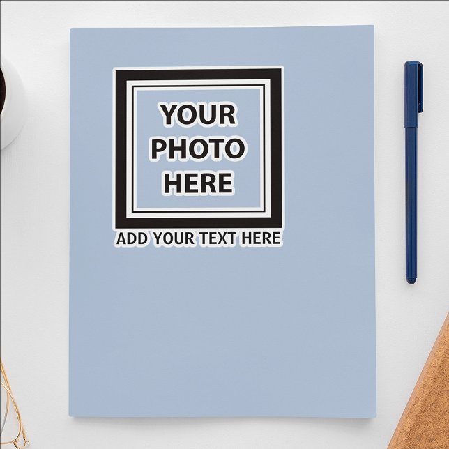 Pegatina Subir imagen foto y agregar texto – Personalizar (Subido por el creador)
