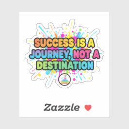 Pegatina Success Is a Journey Motivational Quote Design