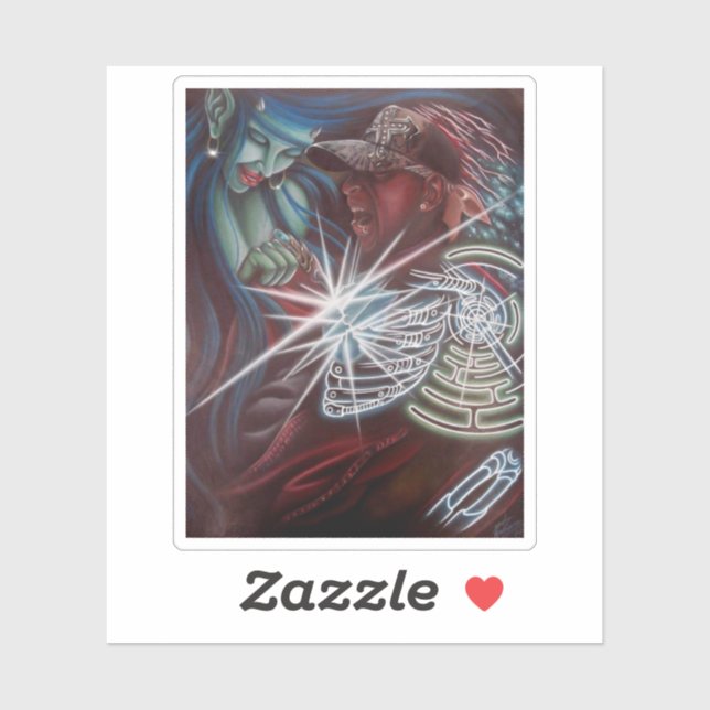 Pegatina Succubus (Hoja)