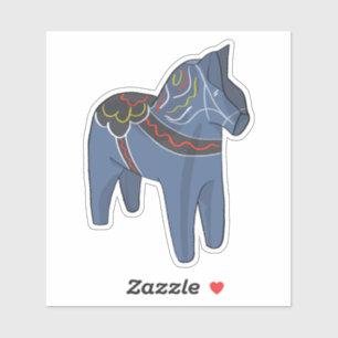 Pegatina Suecia Dala Horse Dalecarlian Sueco