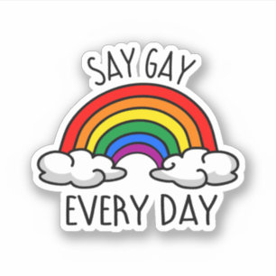 Pegatina Suena gay