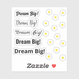 Pegatina ¡Sueño grande!