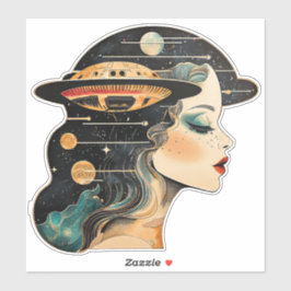 Pegatina Sueños de UFO UAP