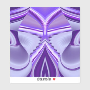 Pegatina Sueños del arcoiris de flores moradas