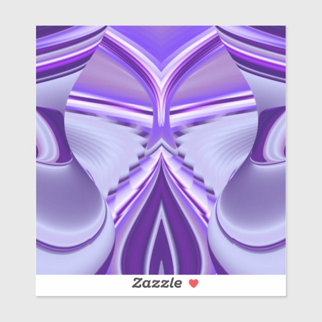 Pegatina Sueños del arcoiris de flores moradas (Hoja)