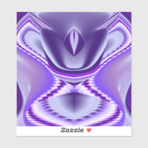 Pegatina Sueños del arcoiris de flores moradas