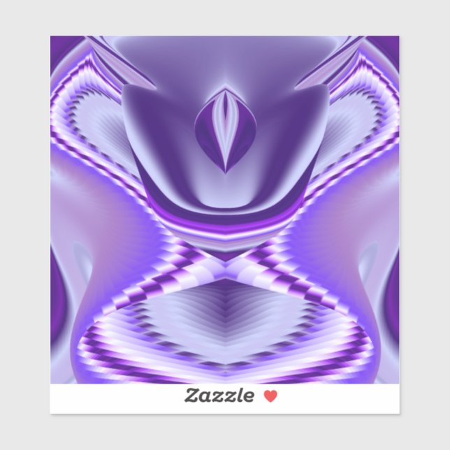 Pegatina Sueños del arcoiris de flores moradas (Hoja)