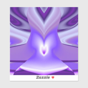 Pegatina Sueños del arcoiris de flores moradas