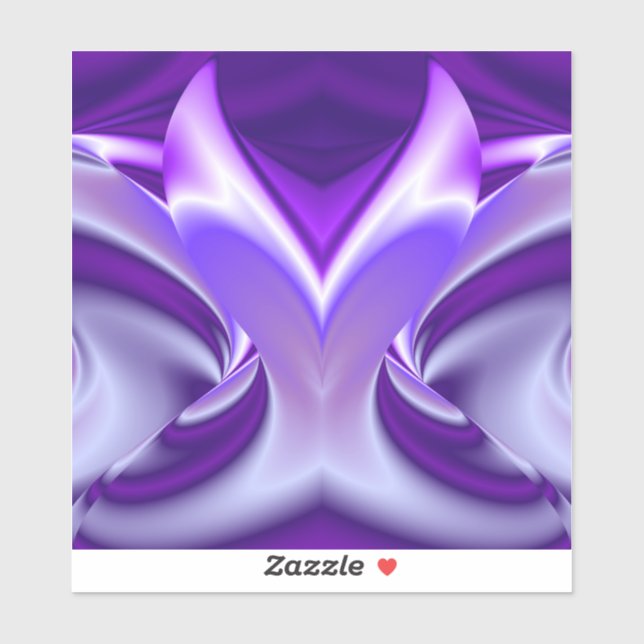 Pegatina Sueños del arcoiris de flores moradas (Hoja)